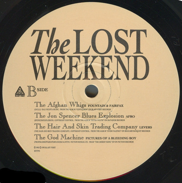 Various : The Lost Weekend (LP, Album, Comp)