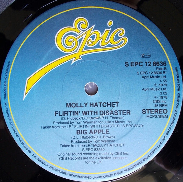 Molly Hatchet : Fourth Degree Burns (12", EP, Comp)