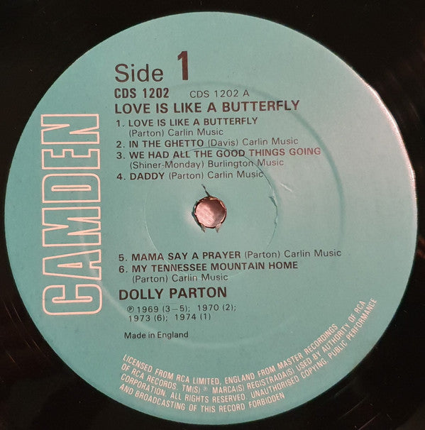 Dolly Parton : Love Is Like A Butterfly (LP, Comp)