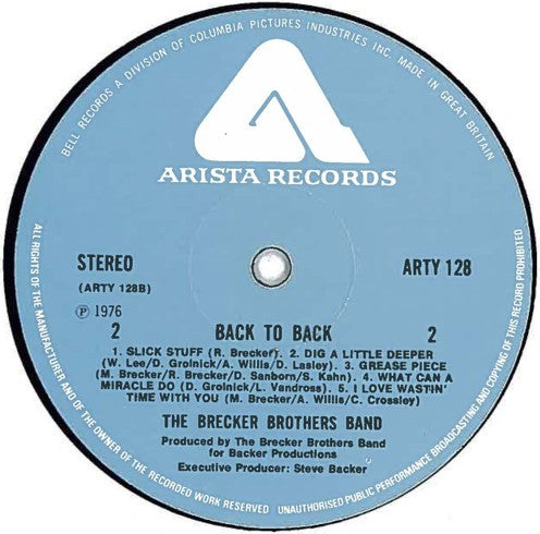 The Brecker Brothers : Back To Back (LP, Album, Gat)