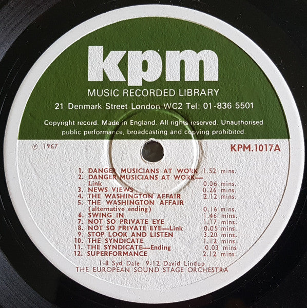 The European Sound Stage Orchestra : Impact And Action (LP)