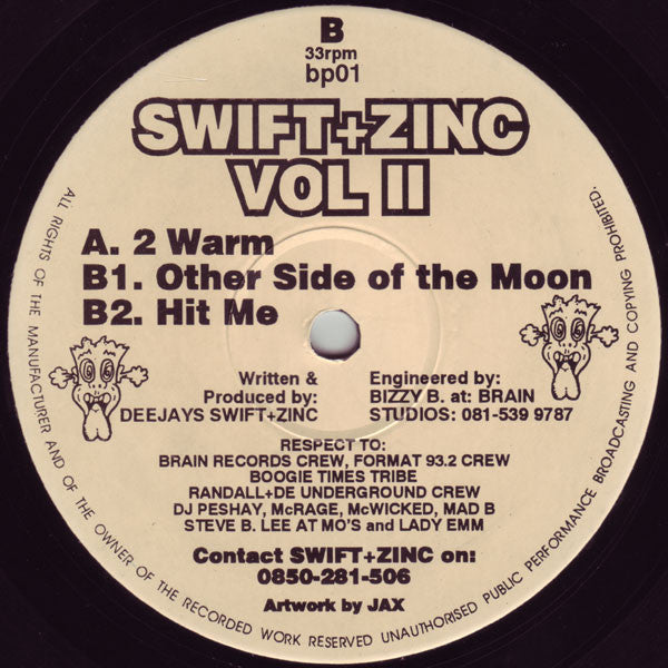 Swift+Zinc* : Vol II (12")