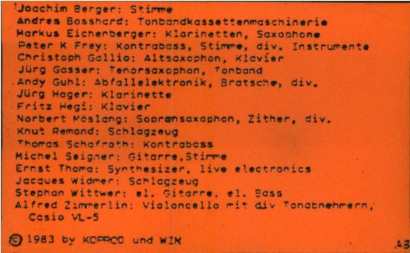 Various : Sieben vor 84 (Cass, Album)