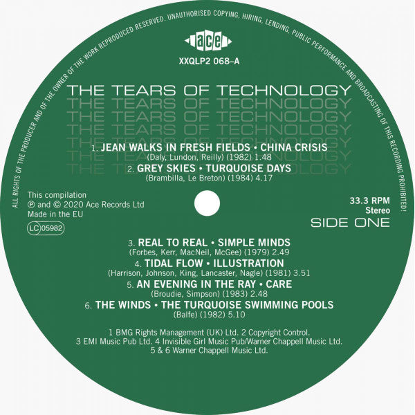 Bob Stanley & Pete Wiggs : The Tears Of Technology (2xLP, Comp, Ltd, Whi)