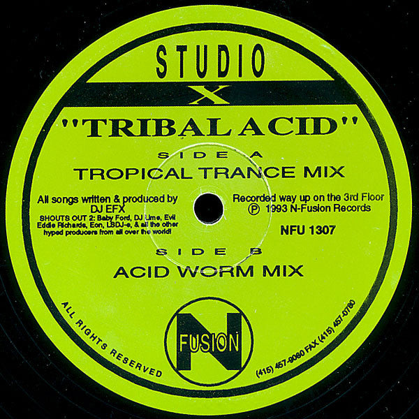Studio X : Tribal Acid (12")