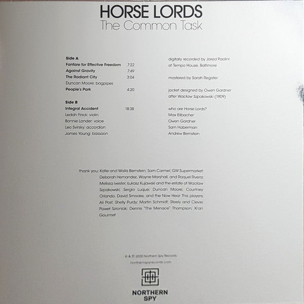 Horse Lords : The Common Task (LP, Album, Ltd, Gol)