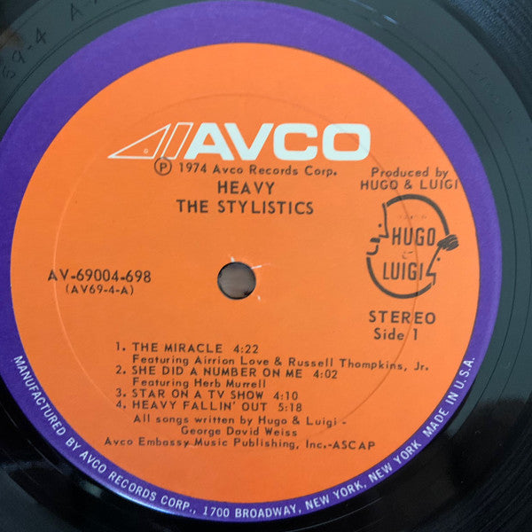 The Stylistics : Heavy (LP, Album, Pre)