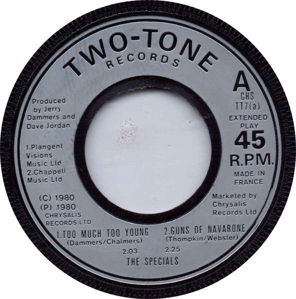 The Specials : Too Much Too Young (7", EP, Mad)