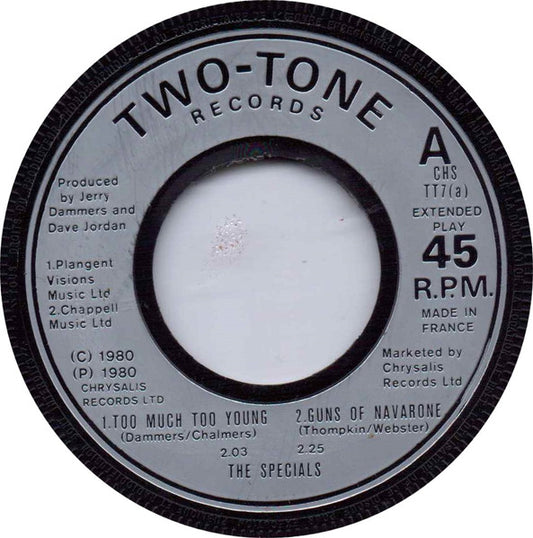 The Specials : Too Much Too Young (7", EP, Mad)