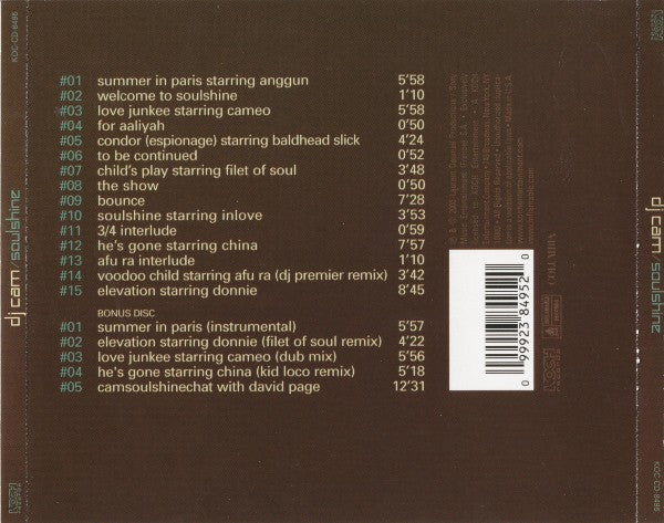 DJ Cam : Soulshine (2xCD, Album)