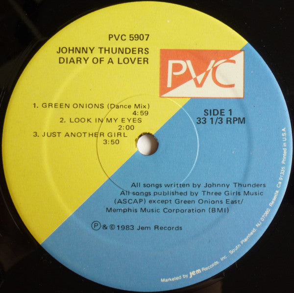 Johnny Thunders : Diary Of A Lover (12", EP)