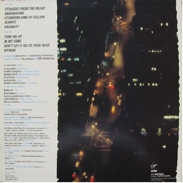 Fat Larry's Band : Straight From The Heart (LP, Album)