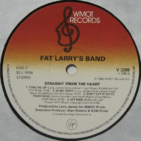 Fat Larry's Band : Straight From The Heart (LP, Album)