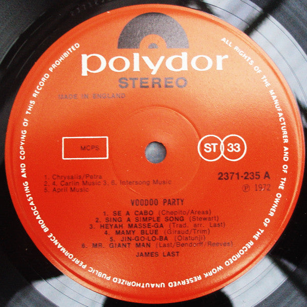 James Last : Voodoo-Party (LP, Album)