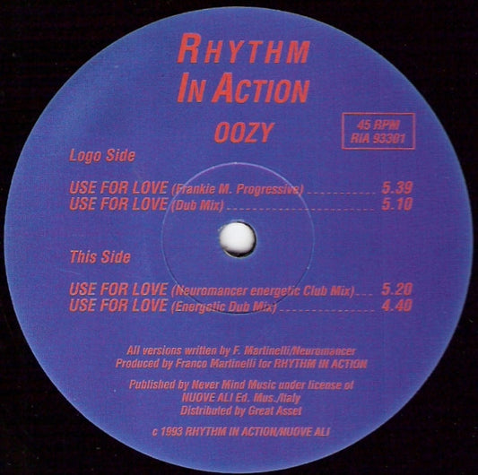 Oozy : Use For Love (12")