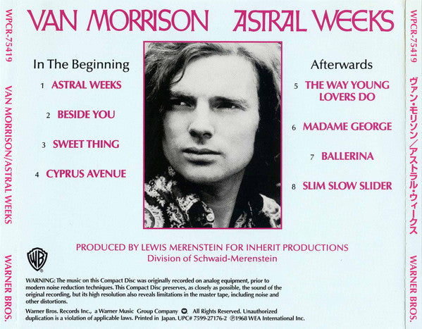 Van Morrison = Van Morrison : Astral Weeks = アストラル・ウィークス (CD, Album, Promo, RE, RM)