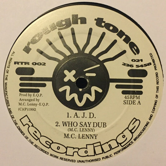 MC Lenny : A.J.D. (12")