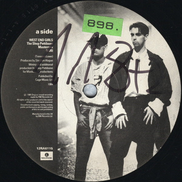 Pet Shop Boys : West End Girls (The Shep Pettibone Mastermix) (12", Single)