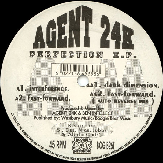 Agent 24K : Perfection E.P. (12", EP)