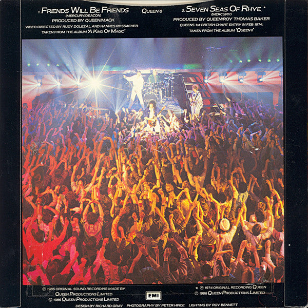 Queen : Friends Will Be Friends (7", Single, Car)