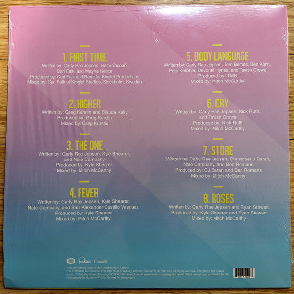 Carly Rae Jepsen : E•MO•TION: Side B (12", EP, RE)
