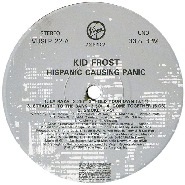 Kid Frost : Hispanic Causing Panic (LP, Album)