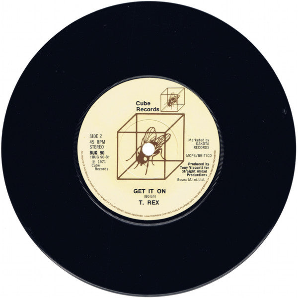 T. Rex, Marc Bolan : Jeepster / Get It On (7", Single)