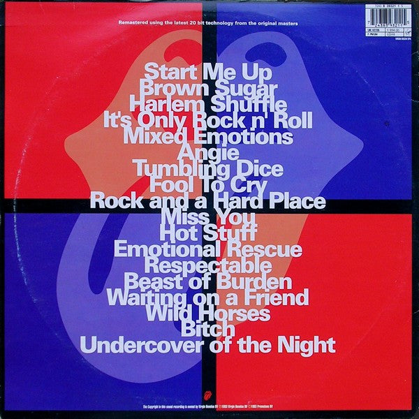 The Rolling Stones : Jump Back (The Best Of The Rolling Stones '71 - '93) (2xLP, Comp)
