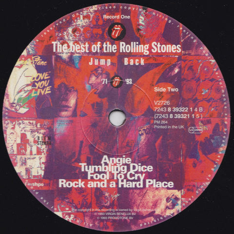 The Rolling Stones : Jump Back (The Best Of The Rolling Stones '71 - '93) (2xLP, Comp)