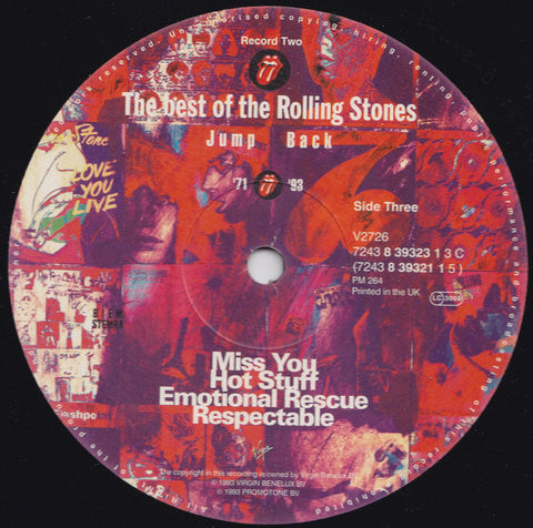 The Rolling Stones : Jump Back (The Best Of The Rolling Stones '71 - '93) (2xLP, Comp)