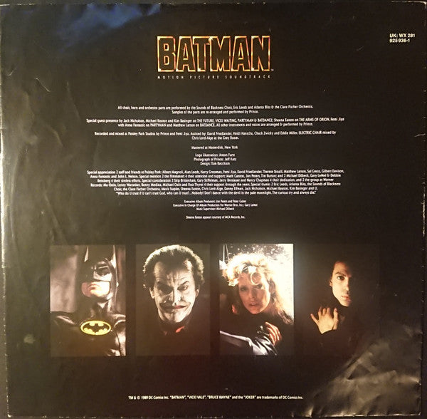 Prince : Batman™ (Motion Picture Soundtrack) (LP, Album)