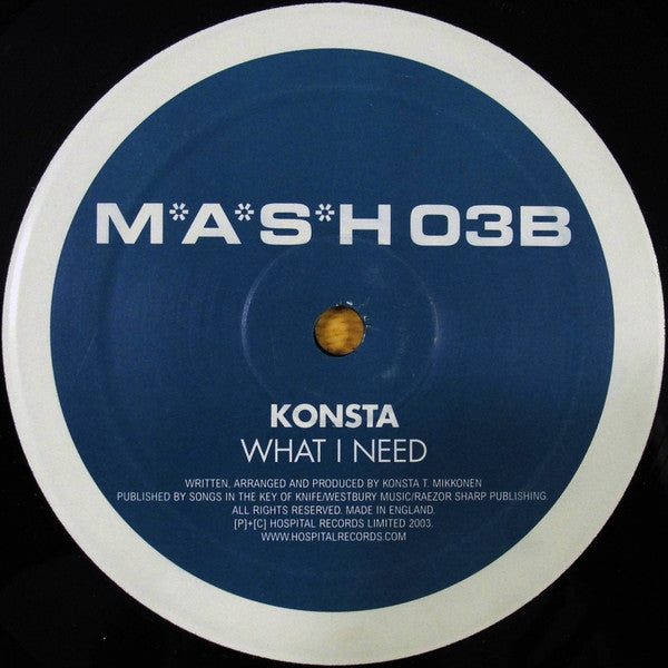 Konsta : Flirt / What I Need (12")