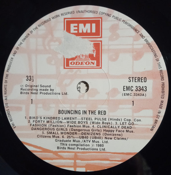 Various : Bouncing In The Red - A Birmingham Compilation (LP, Comp)