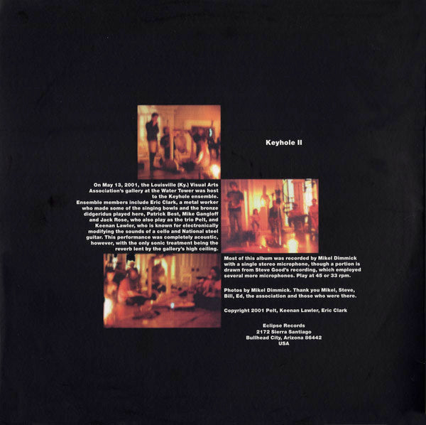 Pelt / Keenan Lawler / Eric Clark (5) : Keyhole II (2xLP, Album, Ltd)