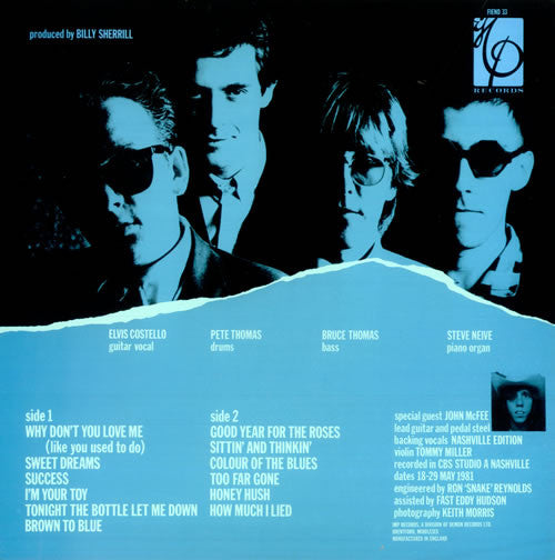 Elvis Costello & The Attractions : Almost Blue (LP, Album, RE)