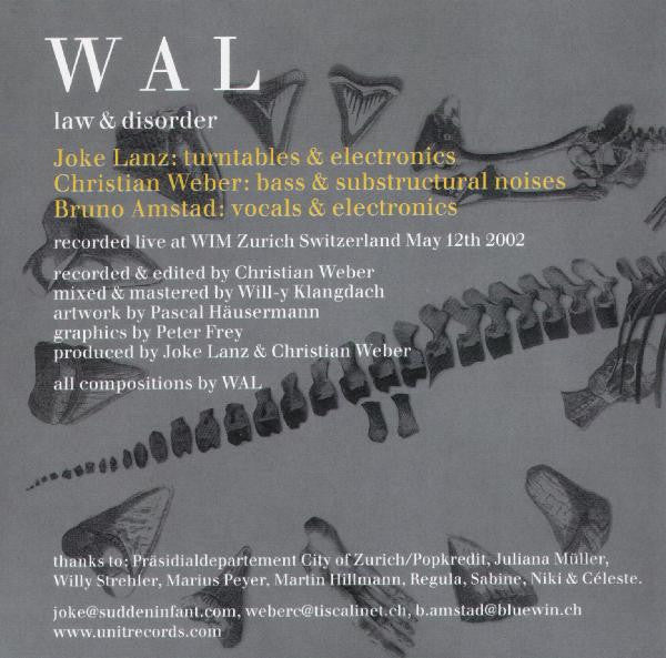 WAL : Law & Disorder (CD)