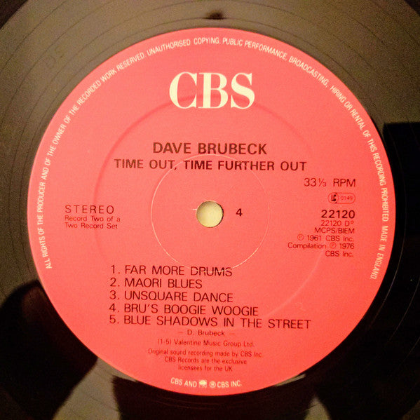 The Dave Brubeck Quartet : Time Out, Time Further Out (2xLP, Comp)