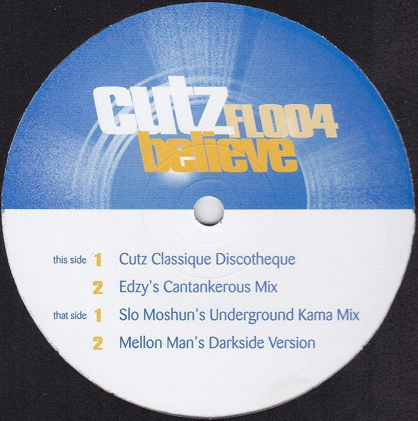 Cutz (2) : Believe (12")