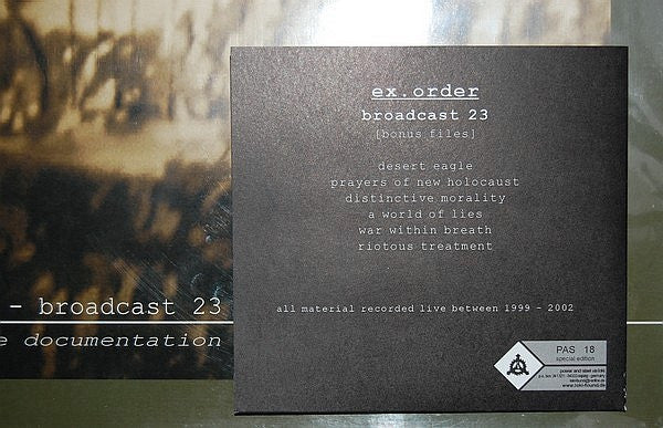 Ex.Order : Broadcast 23 (LP, Album, Ltd + CDr, EP, Ltd)