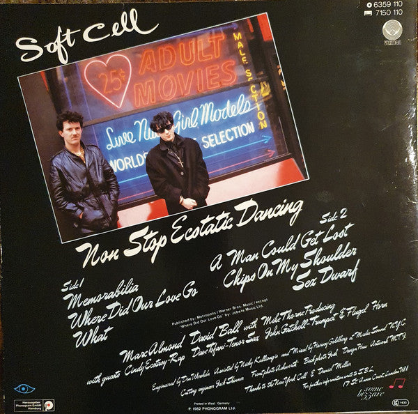 Soft Cell : Non Stop Ecstatic Dancing (LP, Album)