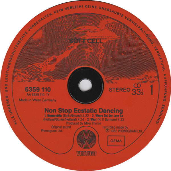 Soft Cell : Non Stop Ecstatic Dancing (LP, Album)