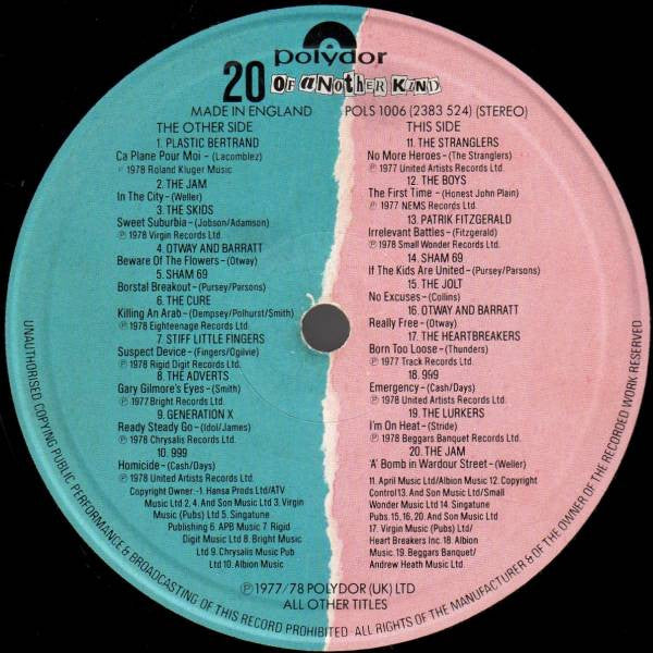Various : 20 Of Another Kind (LP, Comp)
