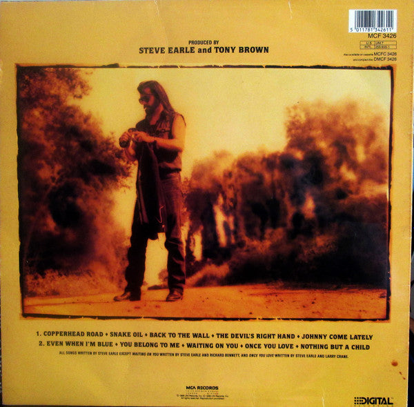 Steve Earle : Copperhead Road (LP, Album)