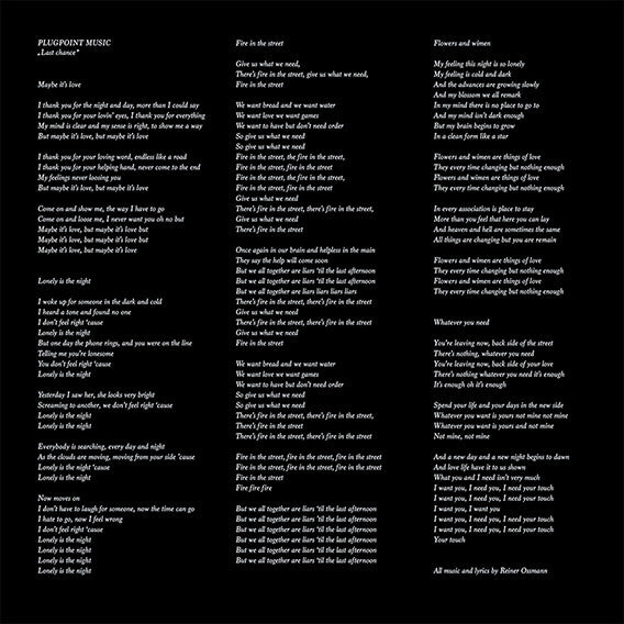Plugpoint Music : Last Chance (LP, Album, RE, RM)