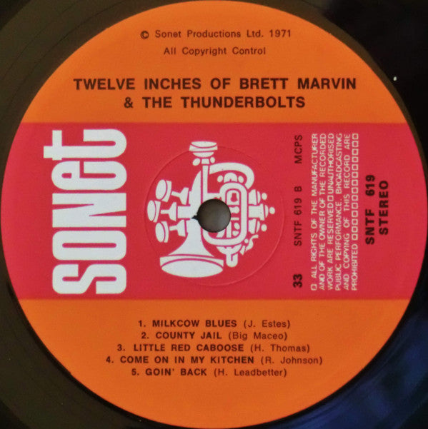 Brett Marvin And The Thunderbolts* : 12 Inches Of (LP, Album, Gat)