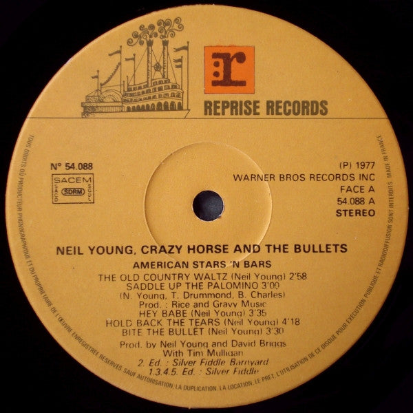 Neil Young : American Stars 'N Bars (LP, Album)