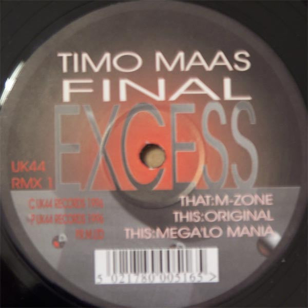 Timo Maas : Final Excess (The Remixes) (12")