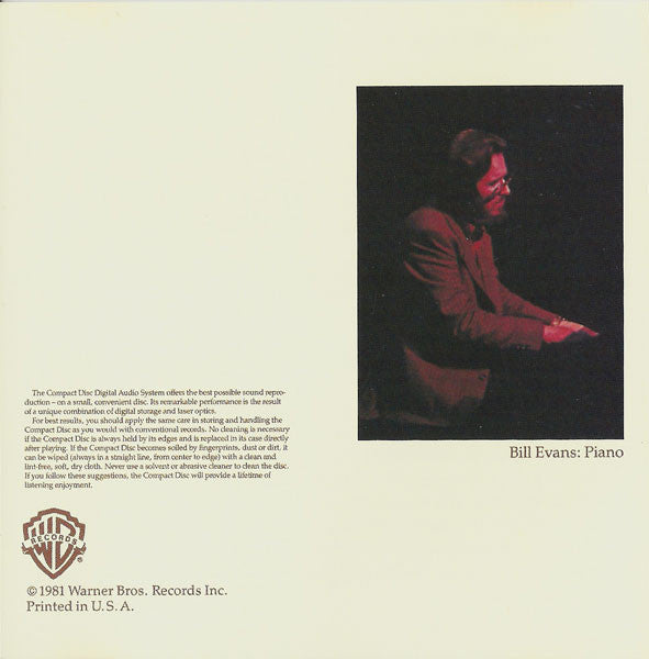 Bill Evans Featuring Eddie Gomez And Eliot Zigmund : You Must Believe In Spring (CD, Album, RE)