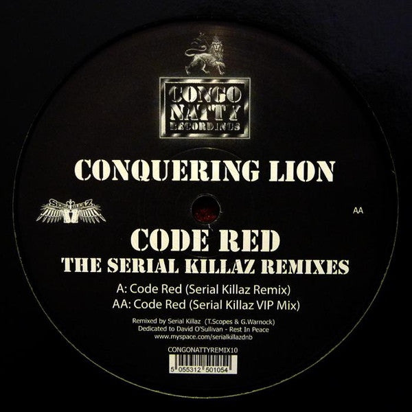 Conquering Lion : Code Red (The Serial Killaz Remixes) (12")