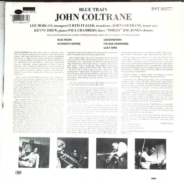 John Coltrane : Blue Train (LP, Album, RE, RM, DMM)